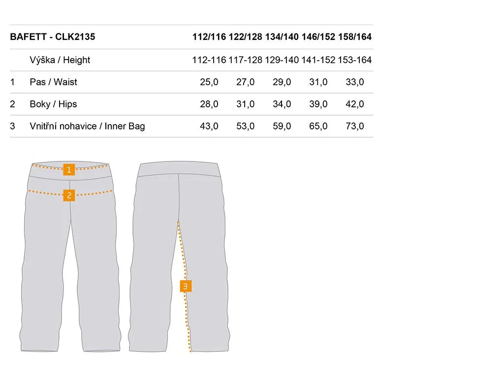 Kinder Leggings Bafett 164 - puha pamut és tökéletes illeszkedés