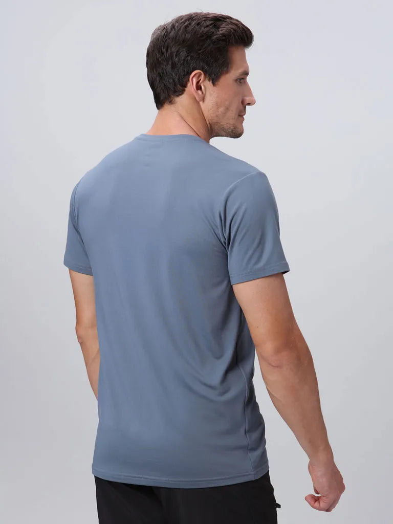 Loap Byyrad Blue Men's T -skjorta L - andningsbar bomull