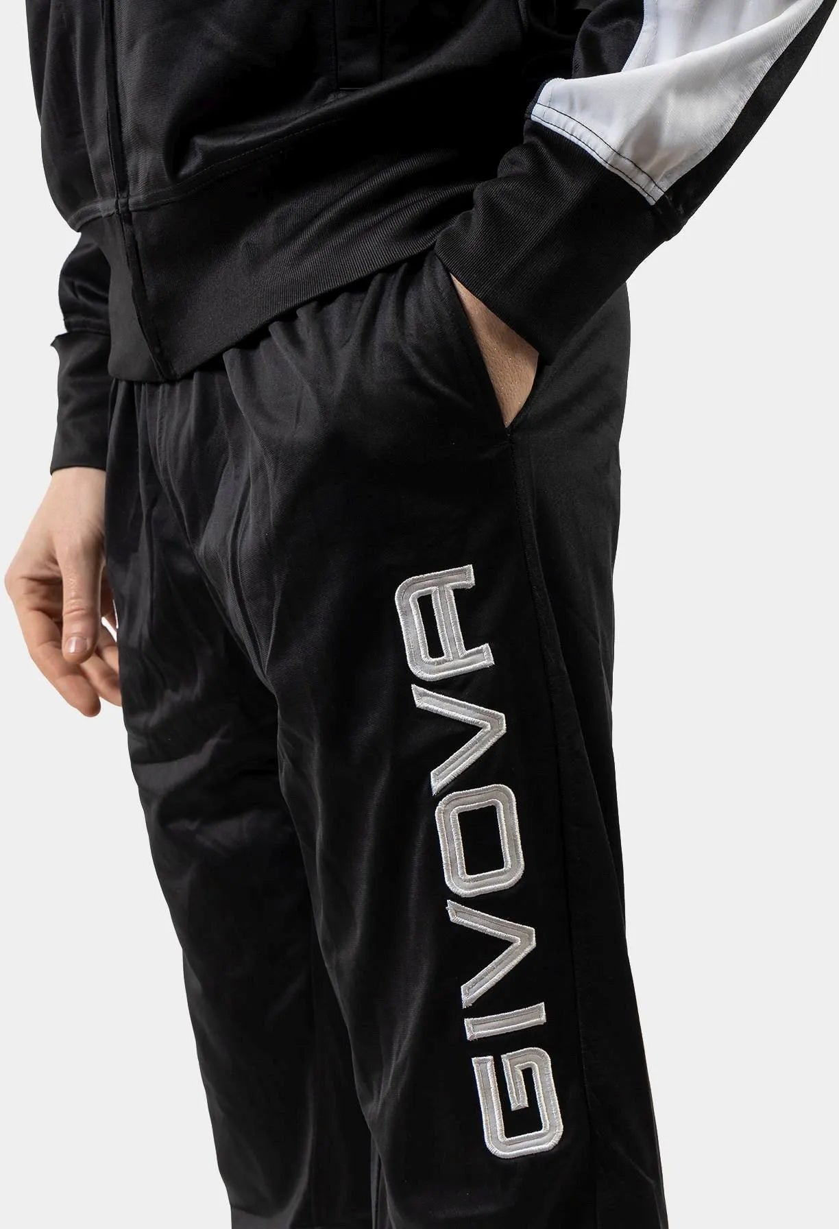 Sport Set Givova Roma Black-White Black XL