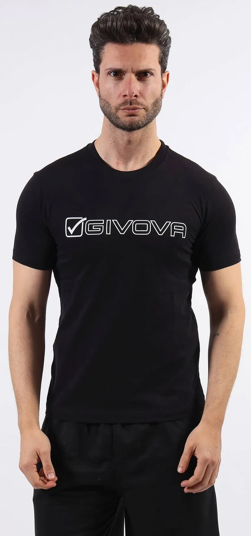 Bavlněné tričko Givova Mondo Black 2xl
