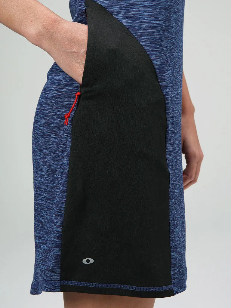 Dámske šaty loap mapsa blu-blk, s