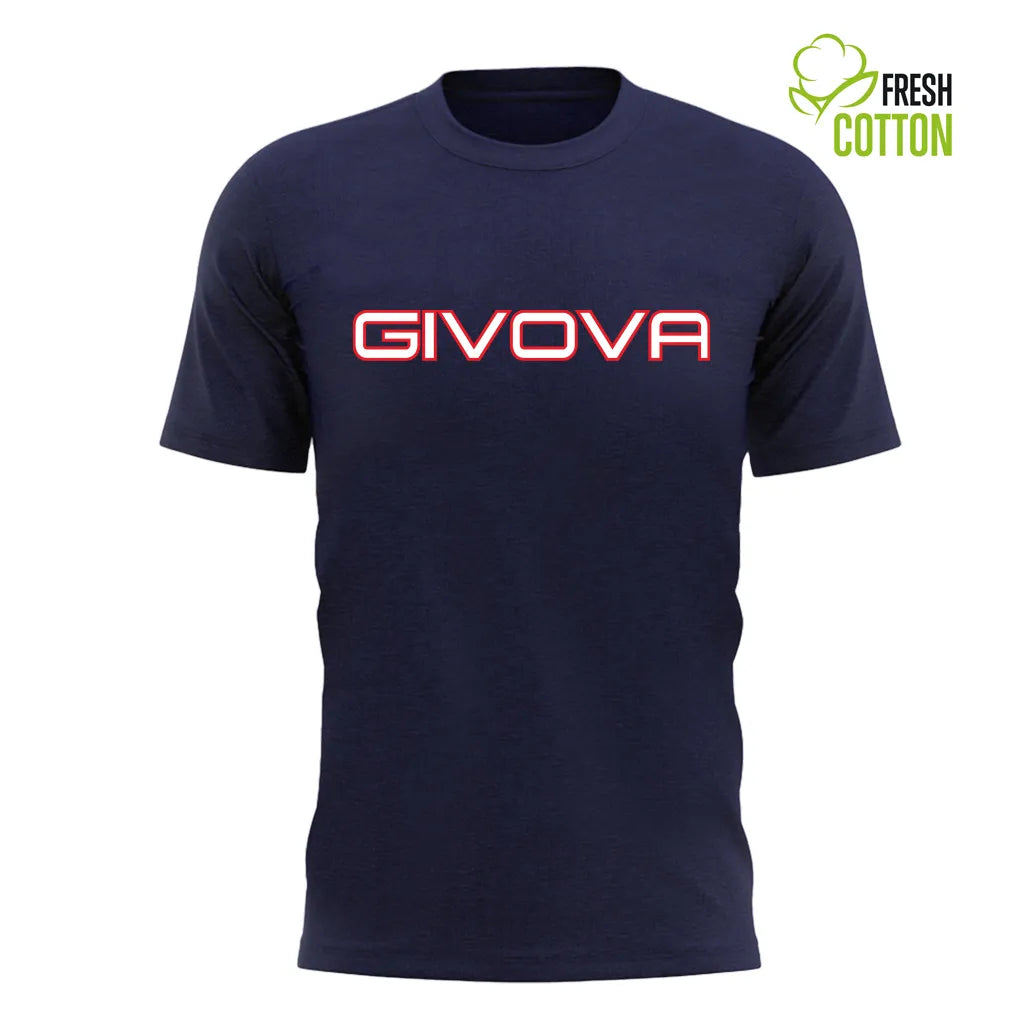 T-shirt coton givova spot bleu marine m