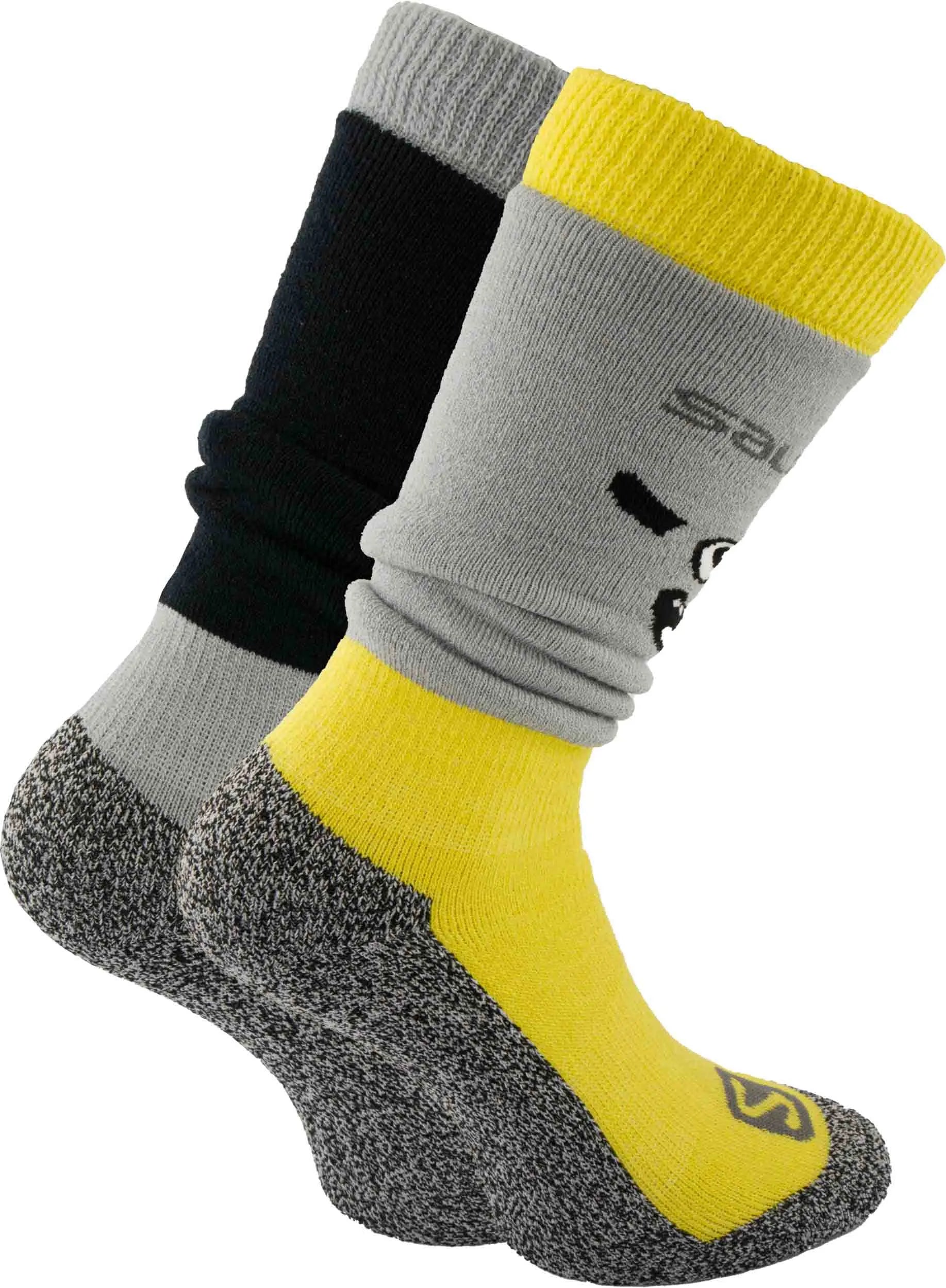 Salomon jr diablo m 2-pacáiste liath/buí 27-30