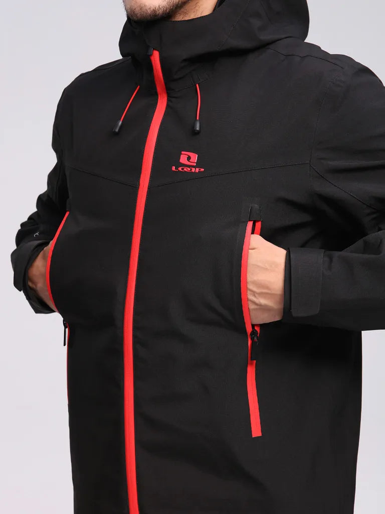 Men's ski jacket loap farozzo black l