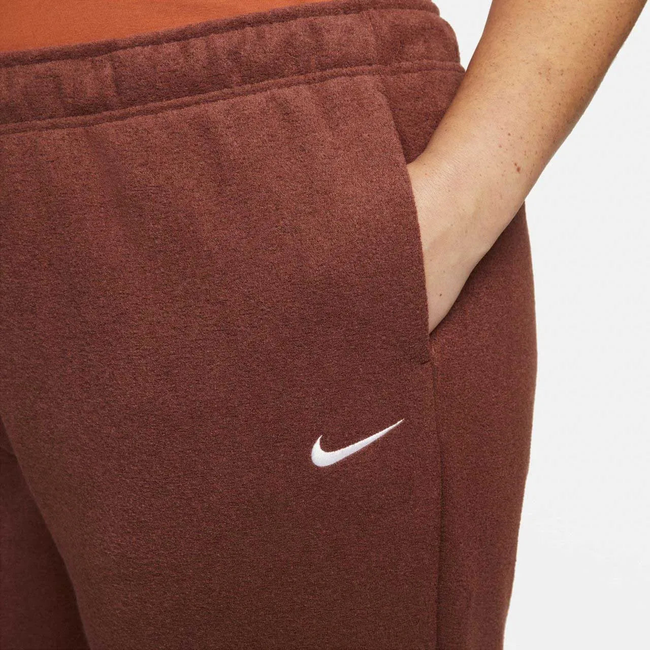 Dámské tepláky nike sportovní základní kalhoty červené (plus velikost) 2x