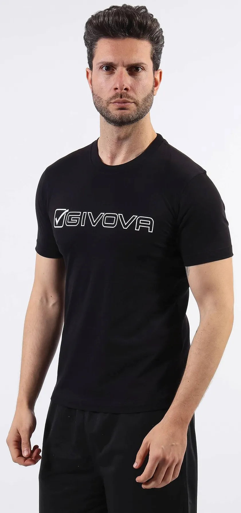 Bomullst-shirt givova mondo svart m