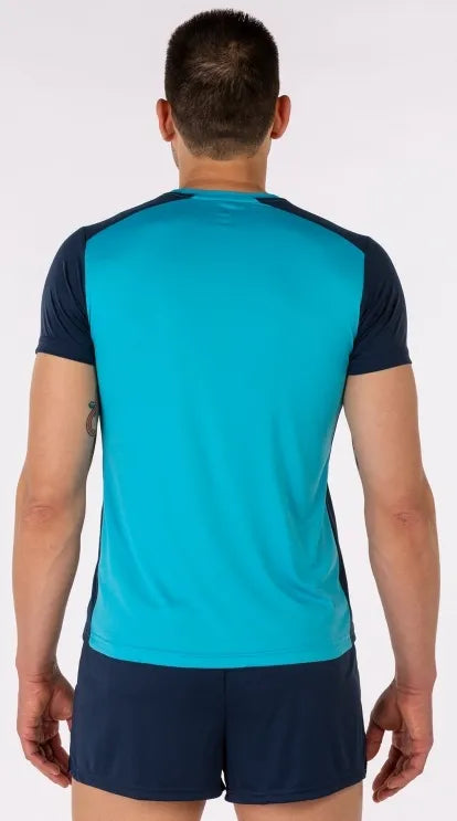 T-shirt masculin Joma Record II Fluor Turquoise XL