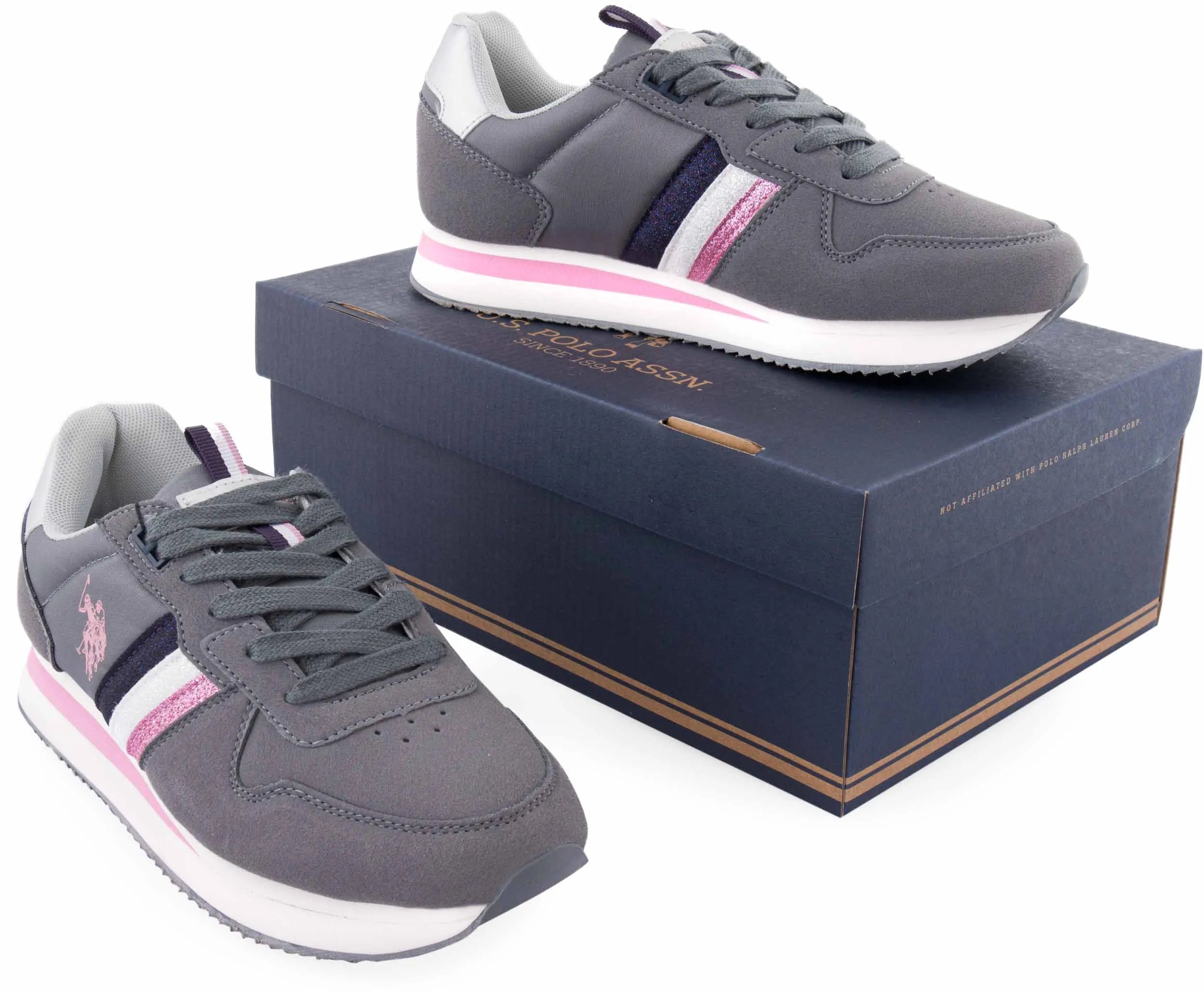 Grå U.S. Polo Assn. Damer sneakers størrelse 37
