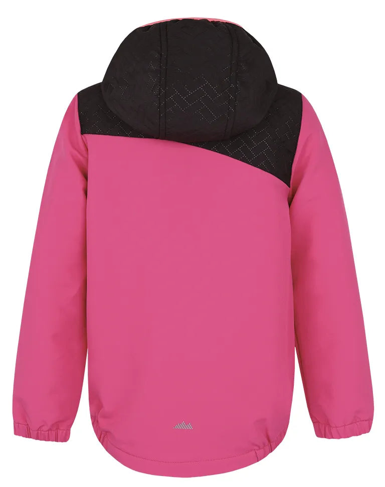 Funzionale kinderjack loap uranix rosa, impermeabile, taglia 112-116