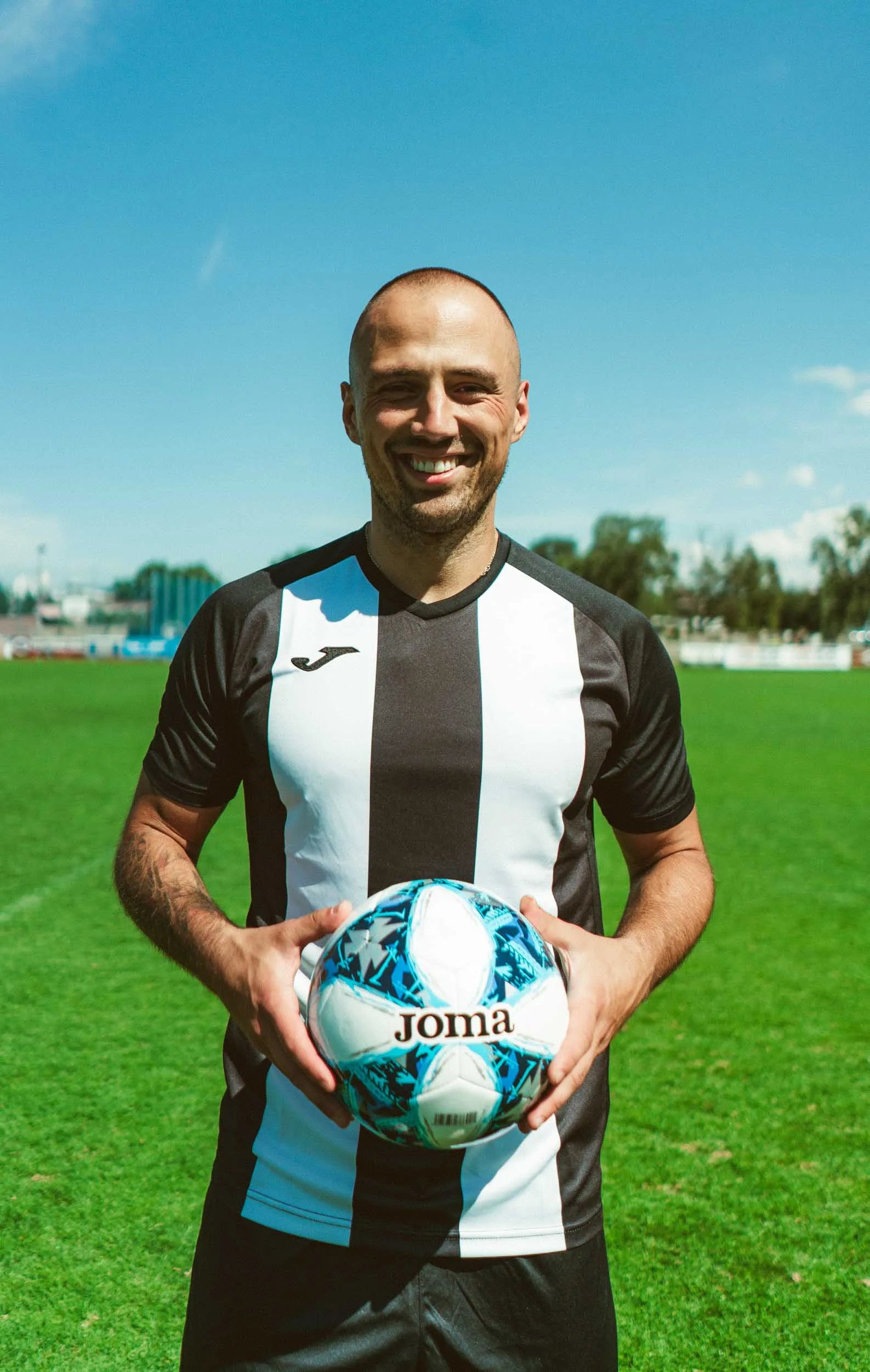 Tričko Joma Inter Iv Black-White, S