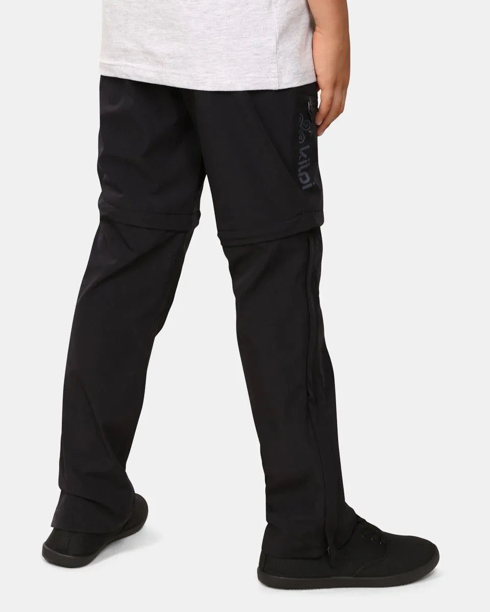 Pantaloni da esterno per ragazzi Kilpi Hosio-JB Nero 146