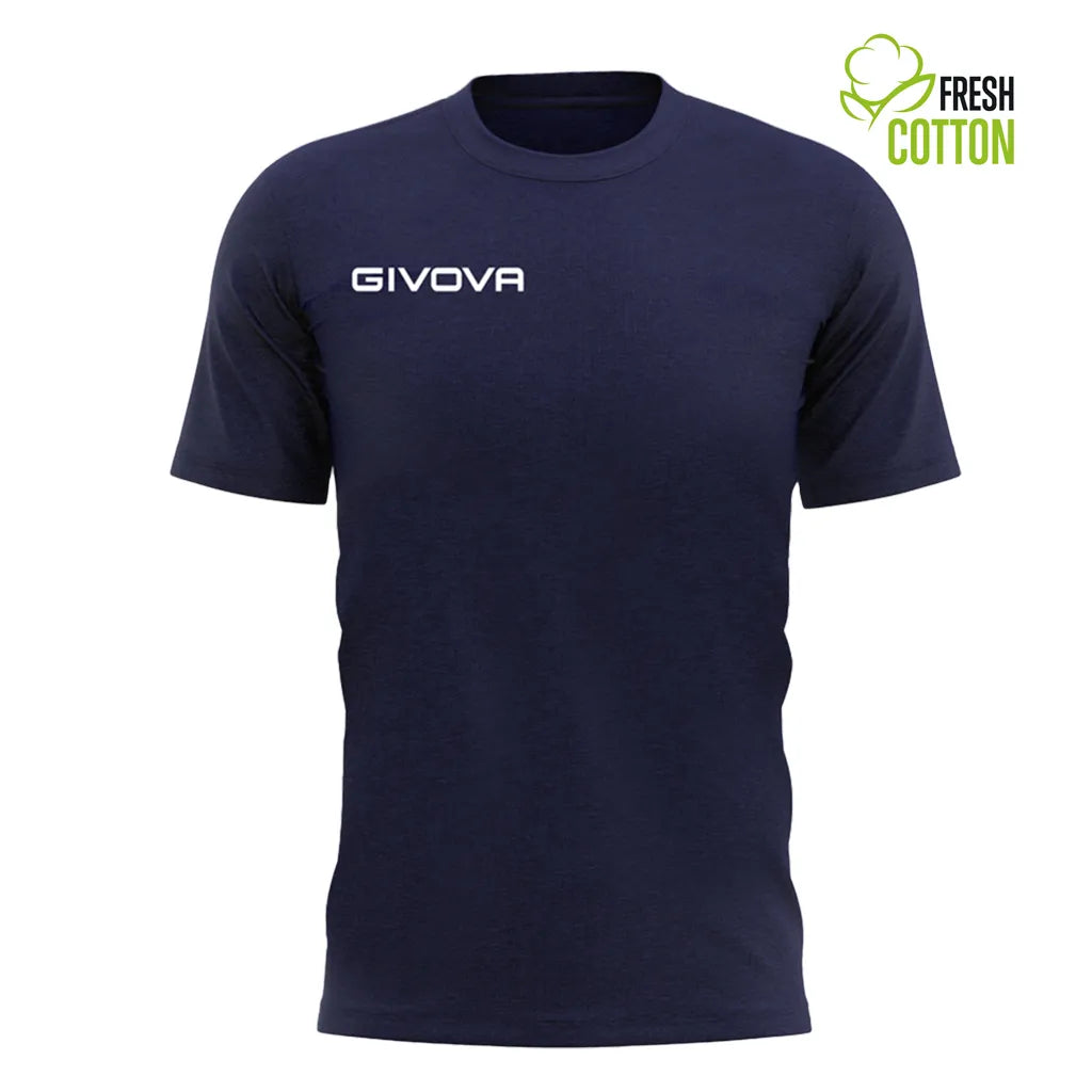 T-shirt di cotone Givova fresco blu navy m