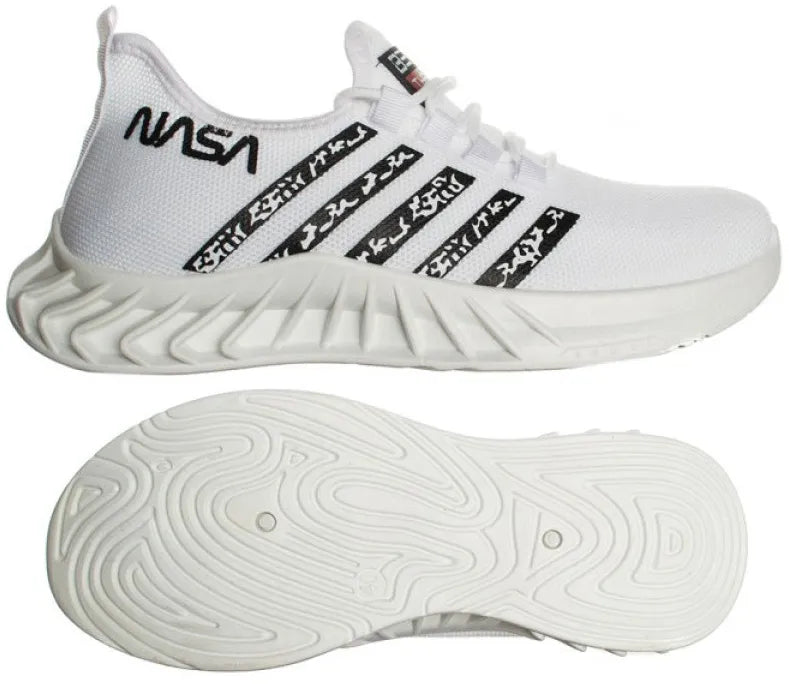 White NASA Sneakers Men 43 - Space Style & Comfort