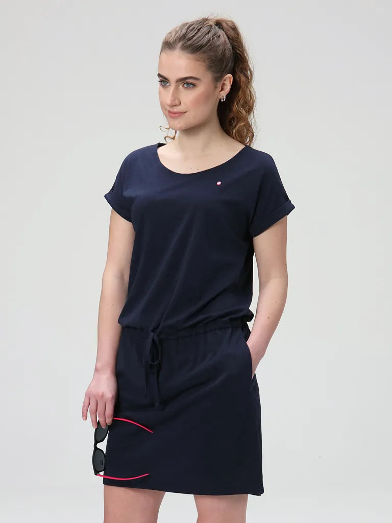 Damesjurk loap bladana blauw s