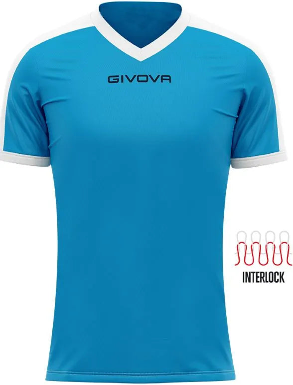 T-shirt sportivo Givova Rivoluzione Sky-White 2xs