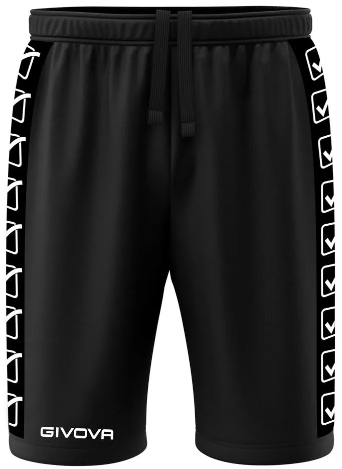 Givova terry band black sports shorts s