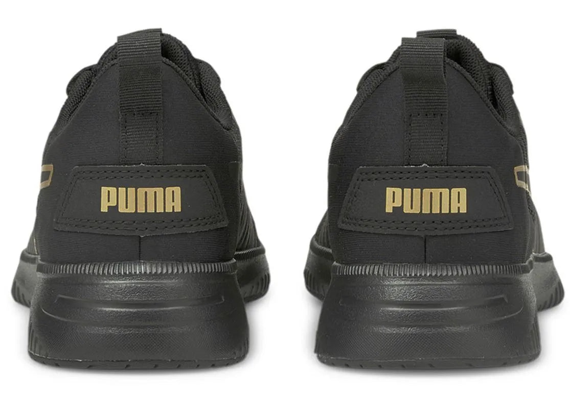 PUMA WMNS FLEX FLEX SNIEKERS Black-Gold 40,5