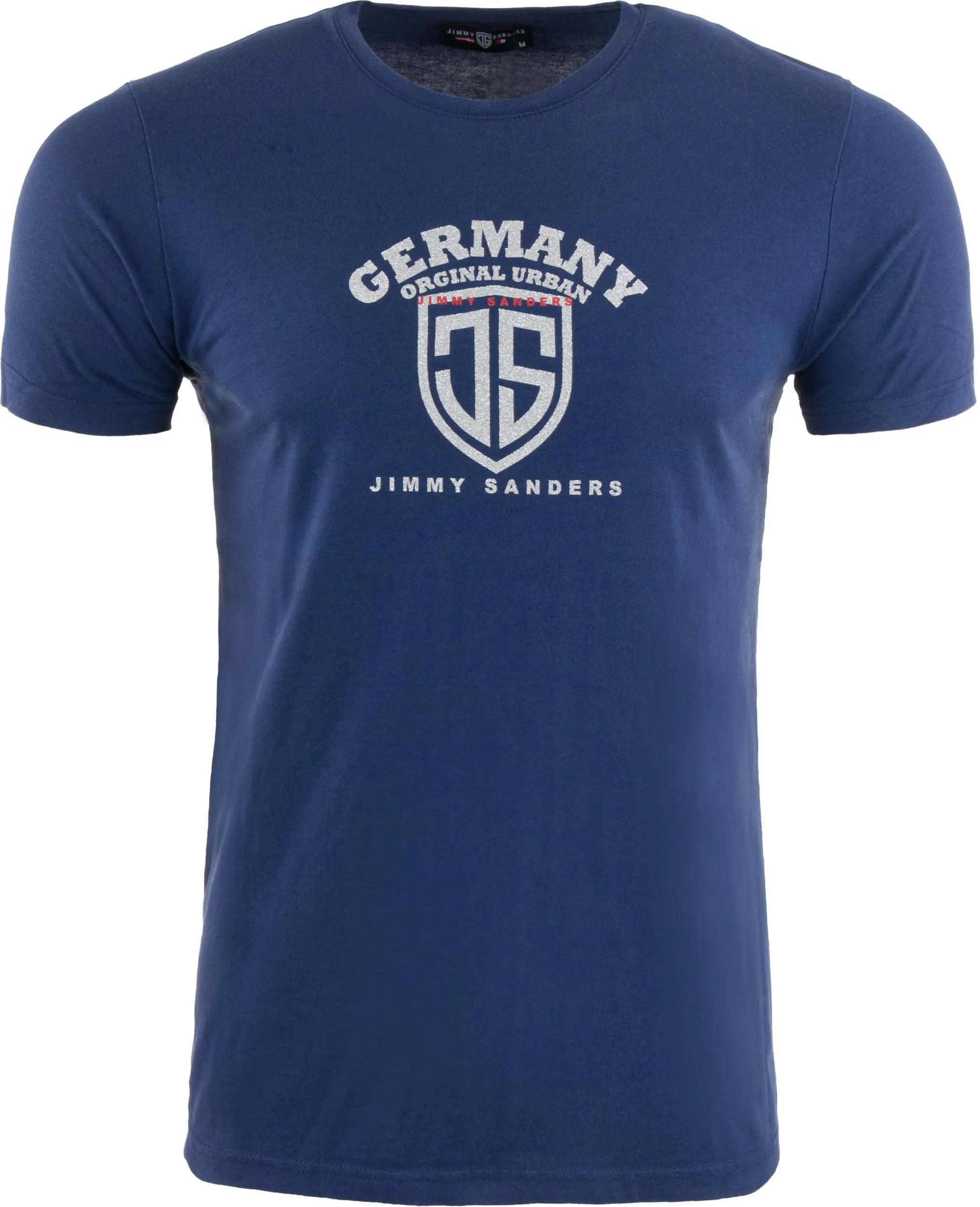 Jimmy Sanders Yuri Navy T -Shirt Männer l - Baumwolle & Komfort