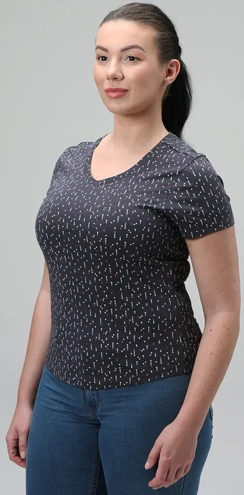 Kvinnors t-shirt loap baklava dblu, s