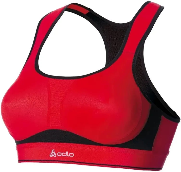 Odlo de alto impacto Sport-BH vermelho/preto 70A para mulheres