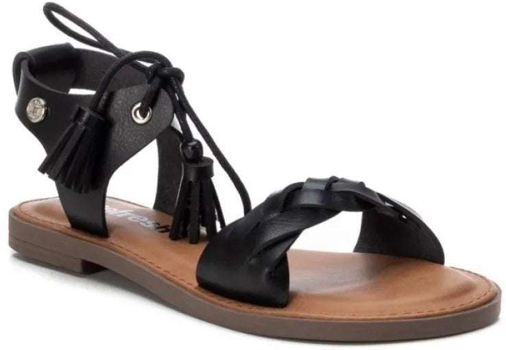 Eco -Teather Black Ladies Sandals 36 - Odolný a elegantní