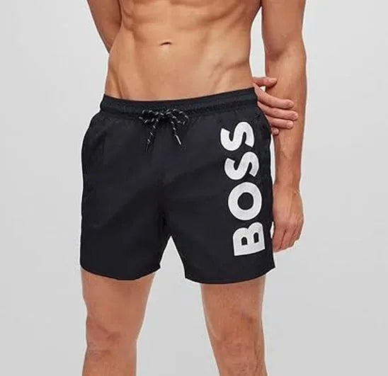 HUGO BOSS HEREN ZWEMKLEDING OCTOPUS ZWARTE ZWEMSHORTS ZWART L