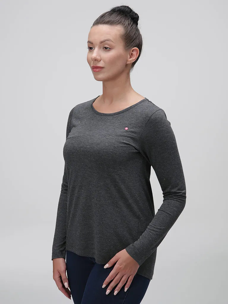 Dames t -shirt loaf Bavaxa Zwart M - Comfort & Katoen