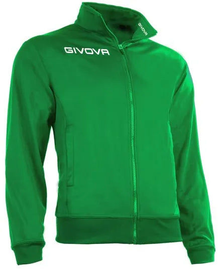 Sports sweatshirt givova polarfleece mono 500 green 2xl