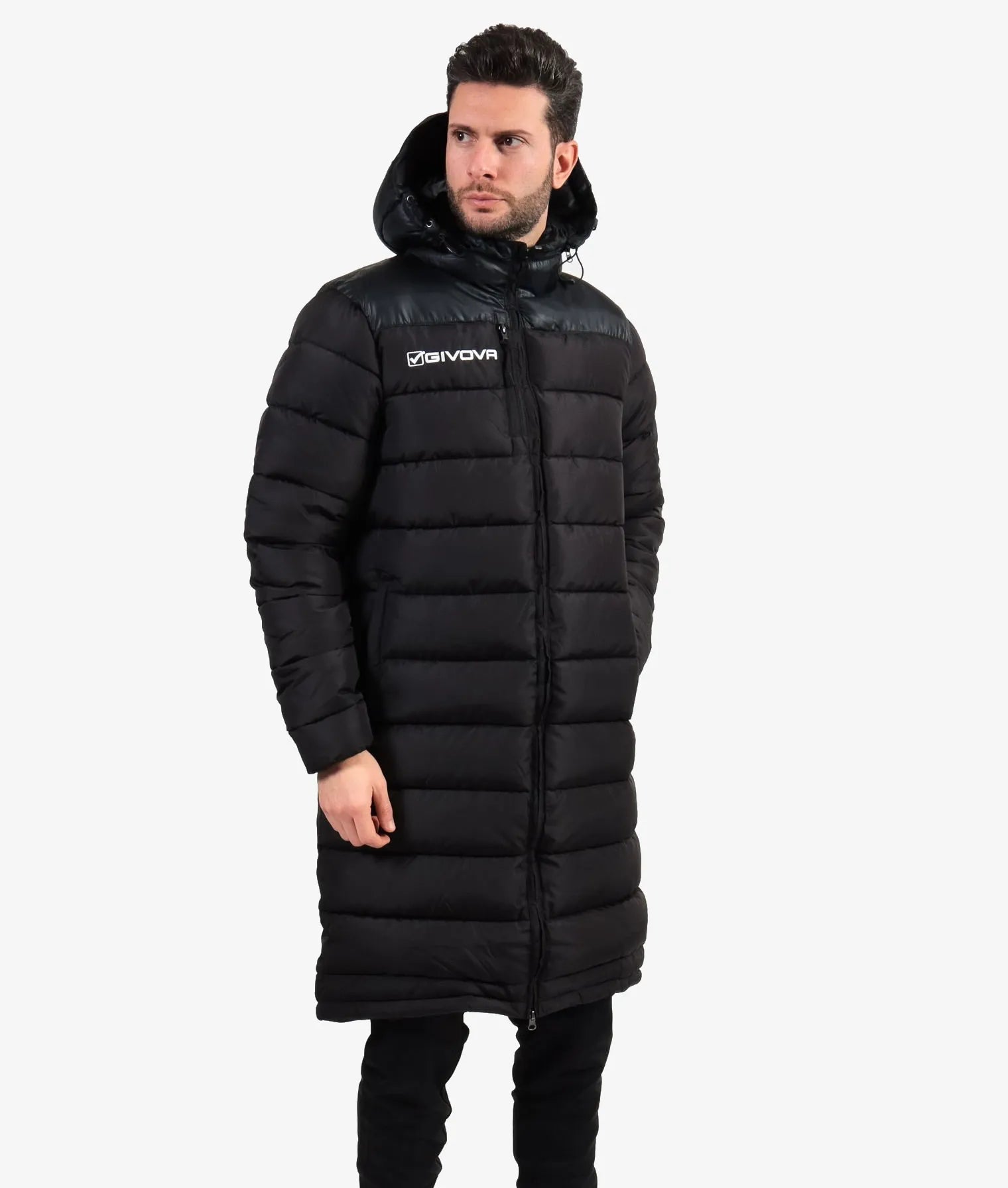 Mænds vinterfrakke Givova sort 2xl