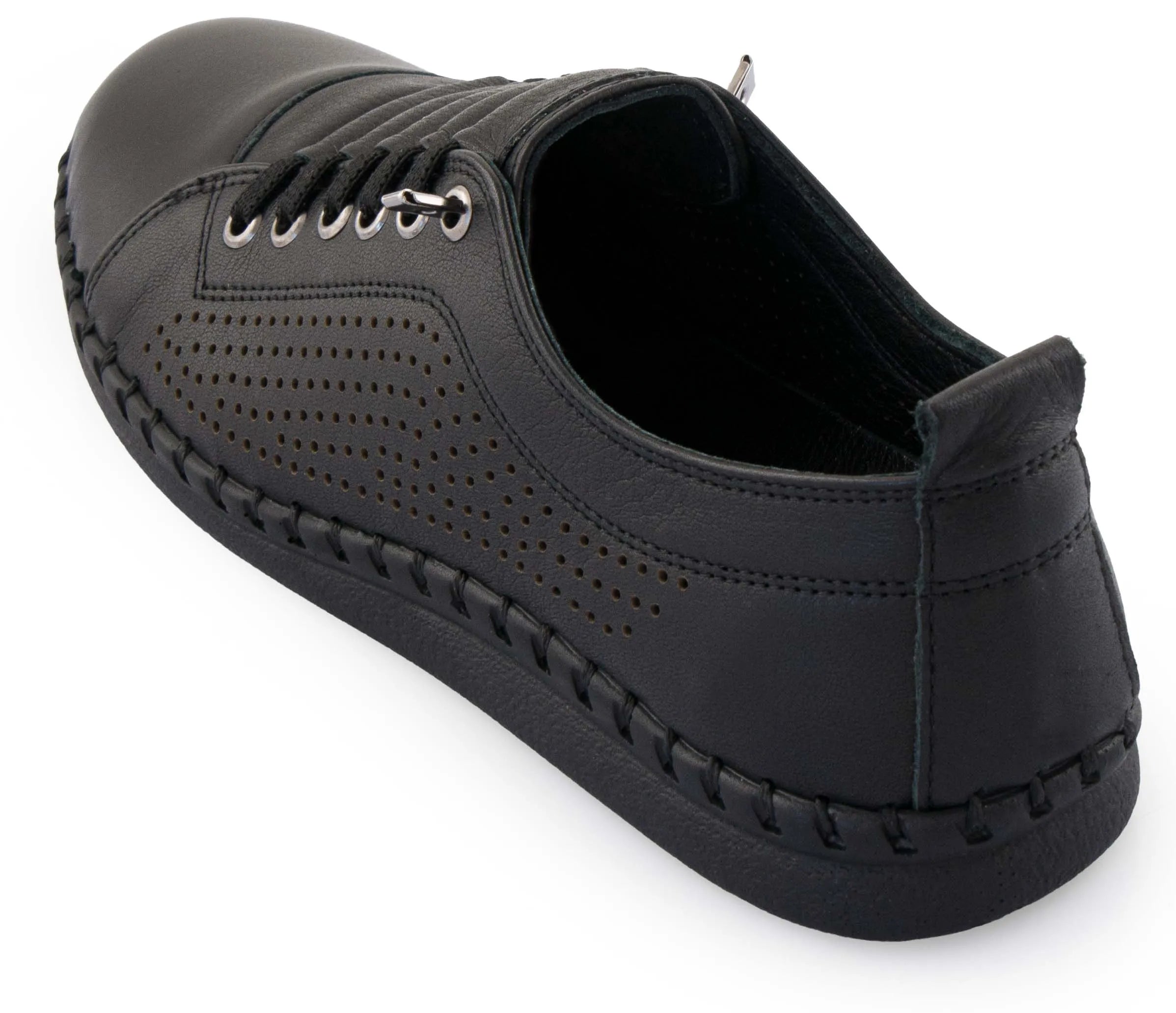 Dames Leren Schoenen Nell Esegui Zwart Zwart 41