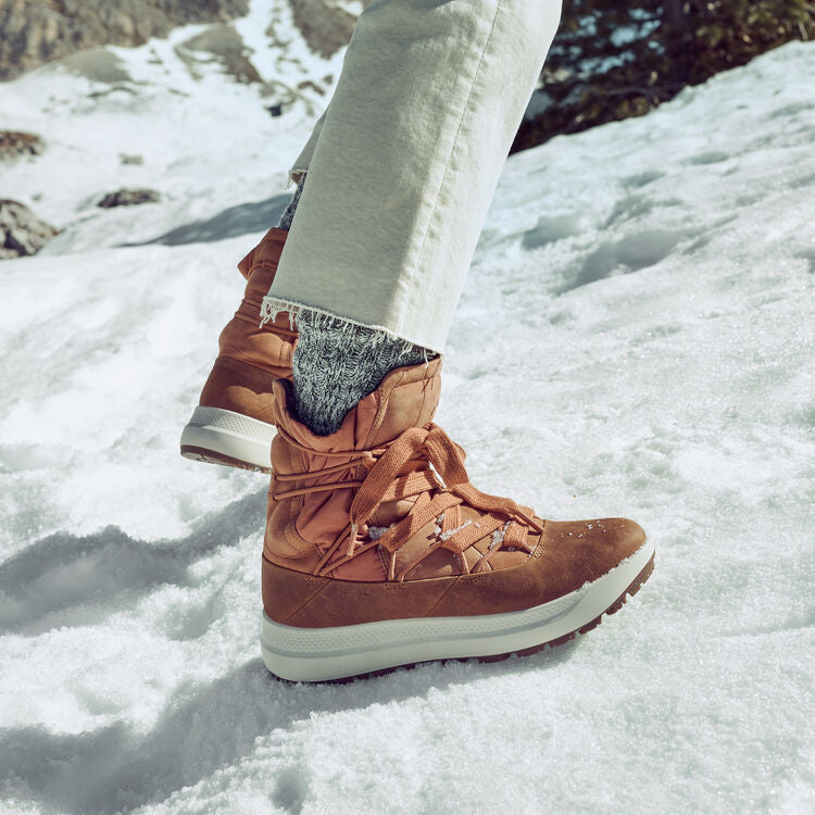 Ecco Solice GTX Primaloft Sierra Snow Boots wykonane ze skóry naturalnej ZLN 0869