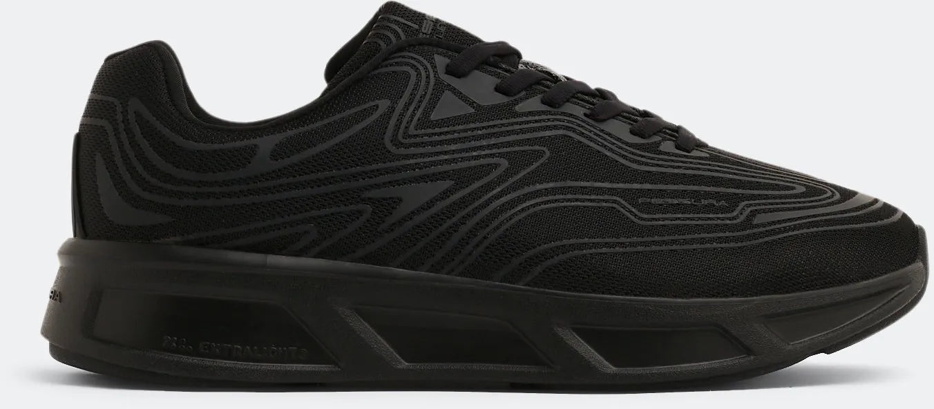 Sapatos unissex fessura wmns runflex 01 canvas preto/preto preto 42