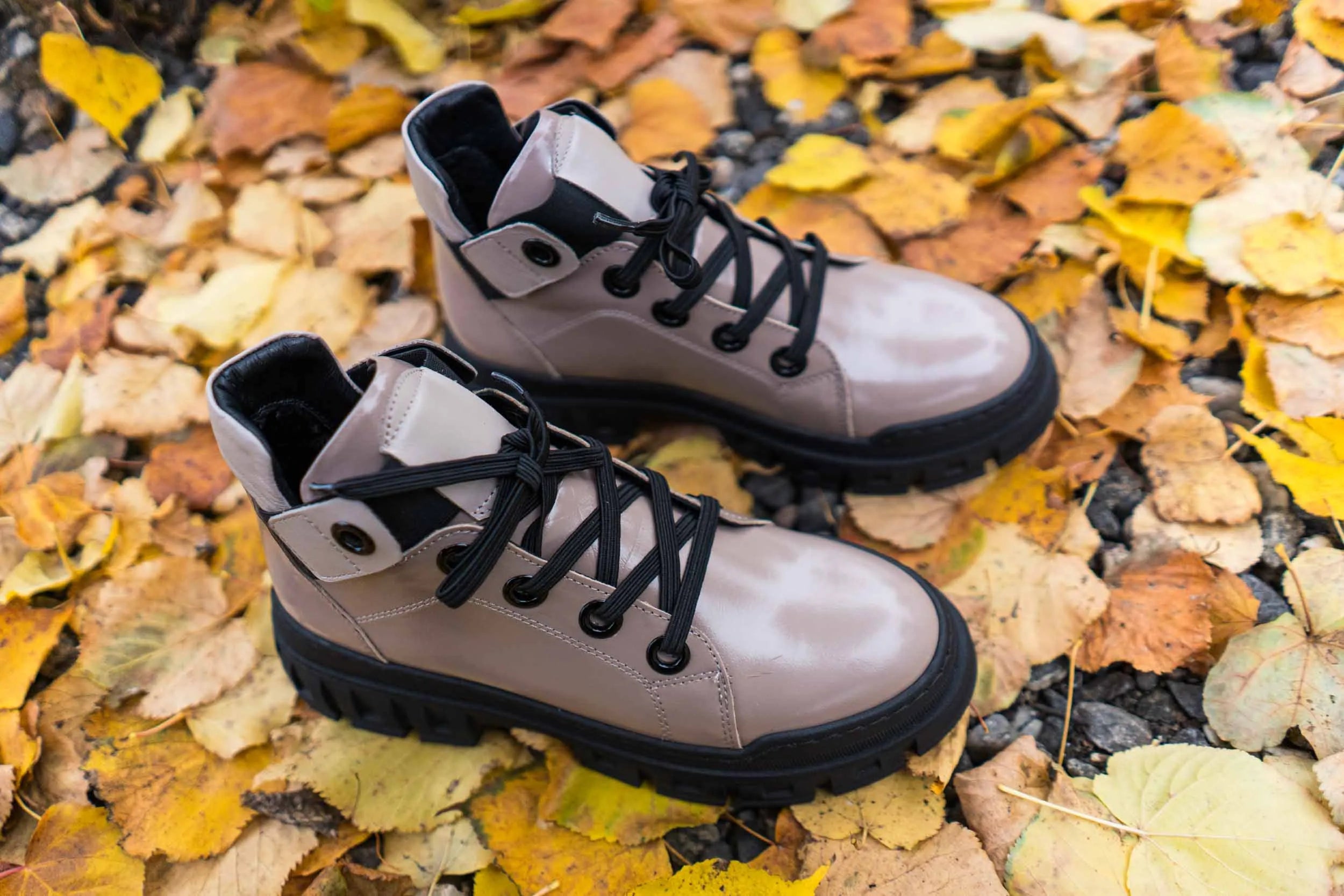 Damer læder sneakers nell 157 beige størrelse 40