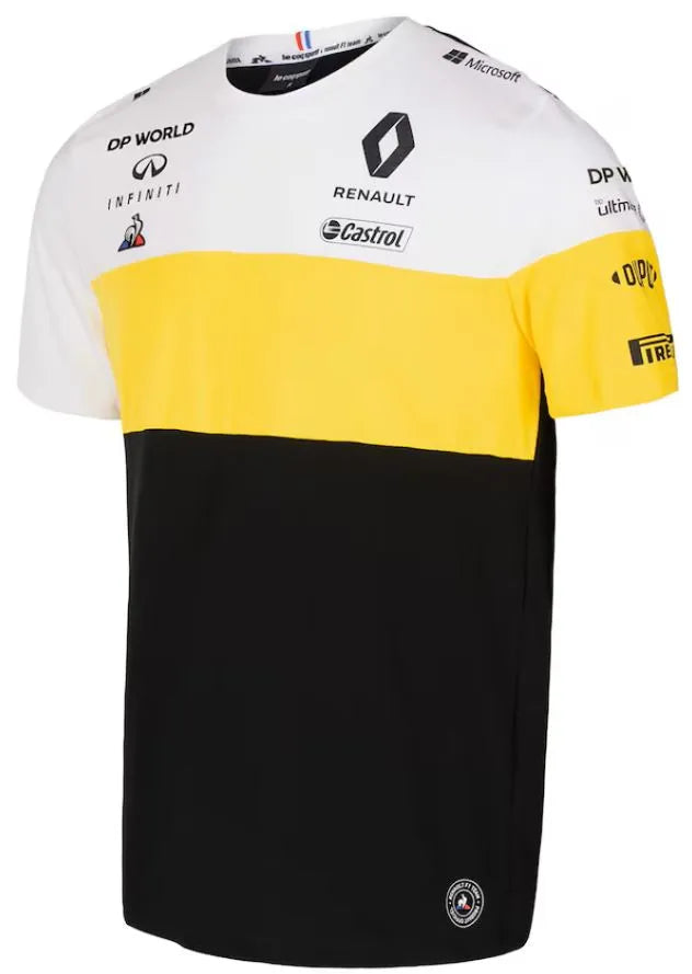 T-shirt per bambini Renault F1 Team Wit-giallo-zwart 116