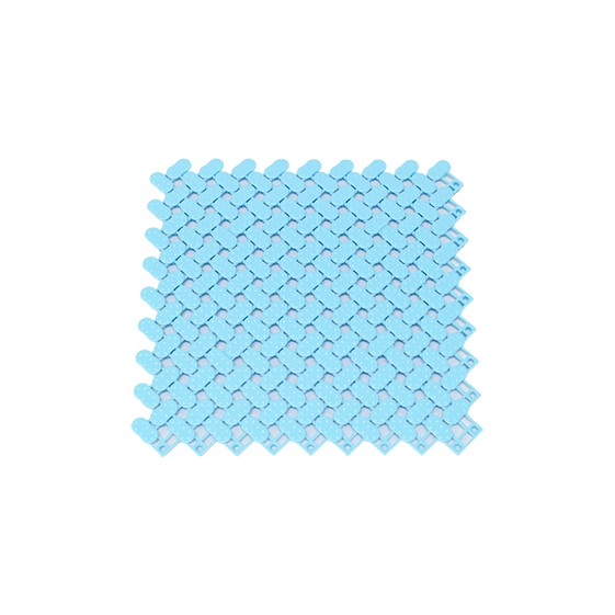 Pachet de 5 etaj de înot cu gresie moale de 25x25cm albastru