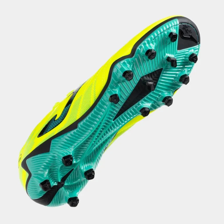 Fotbalové boty Joma výkonná 2411 Lemon Fluor Turq firma Ground Yellow 40.5