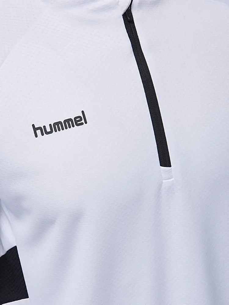Hummel Tech Move Half Zip Hoodie White L - Esportivo e Funcional