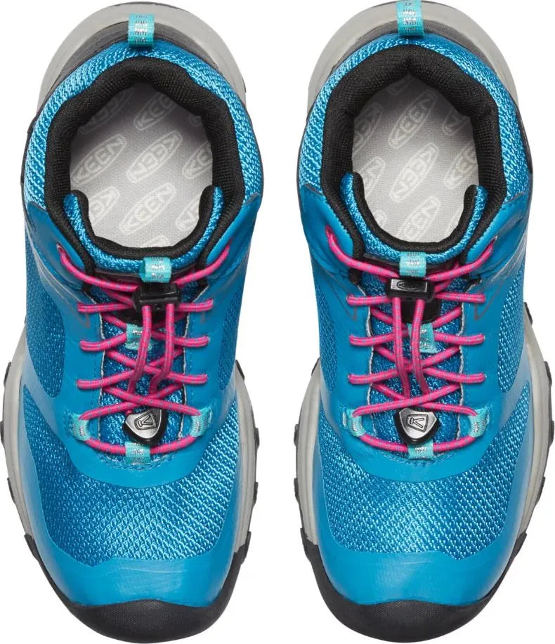 Kinderschoenen Keen Jr Wanduro Mid WP Fjord Blue/Fuchsia Paarsblauw 32-33