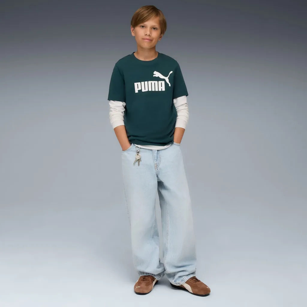 Kinder t-shirt puma ess nr. 1 logo tee B Groen 152