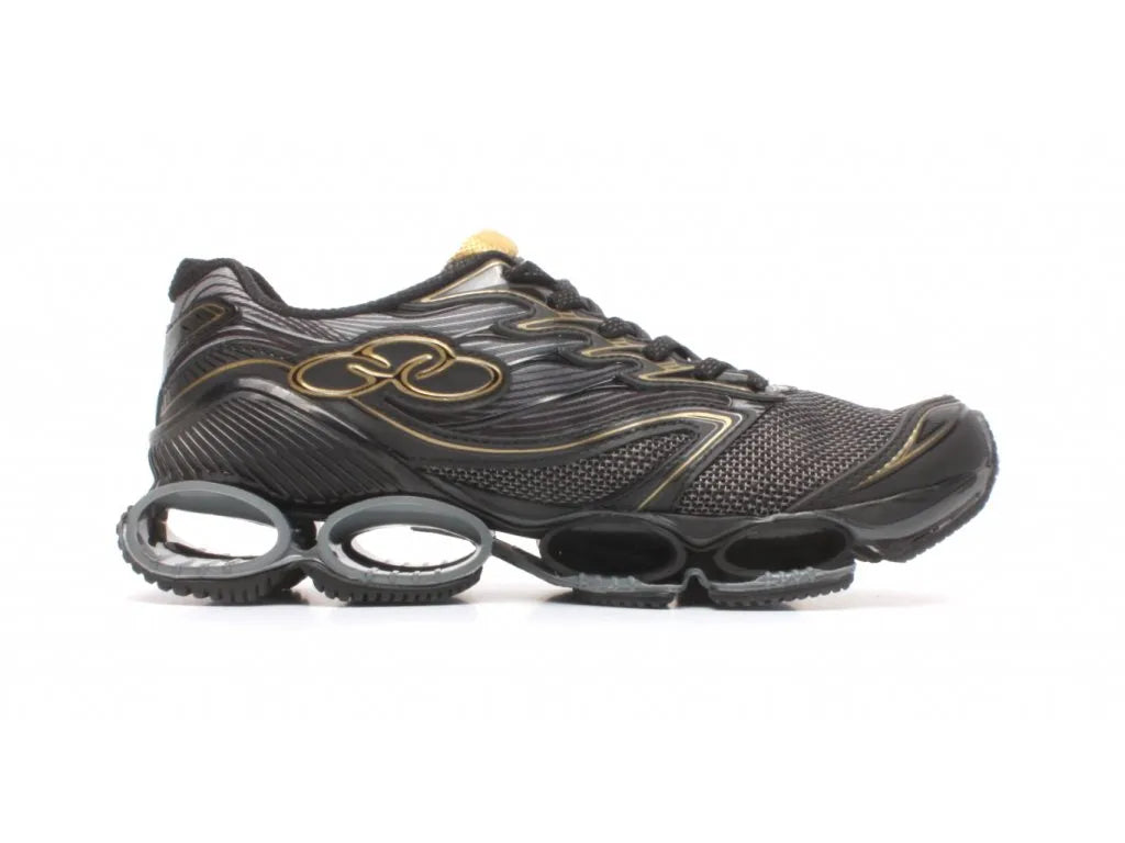Olympikus Victory Sports Shoes Black-Gold Tamaño 39
