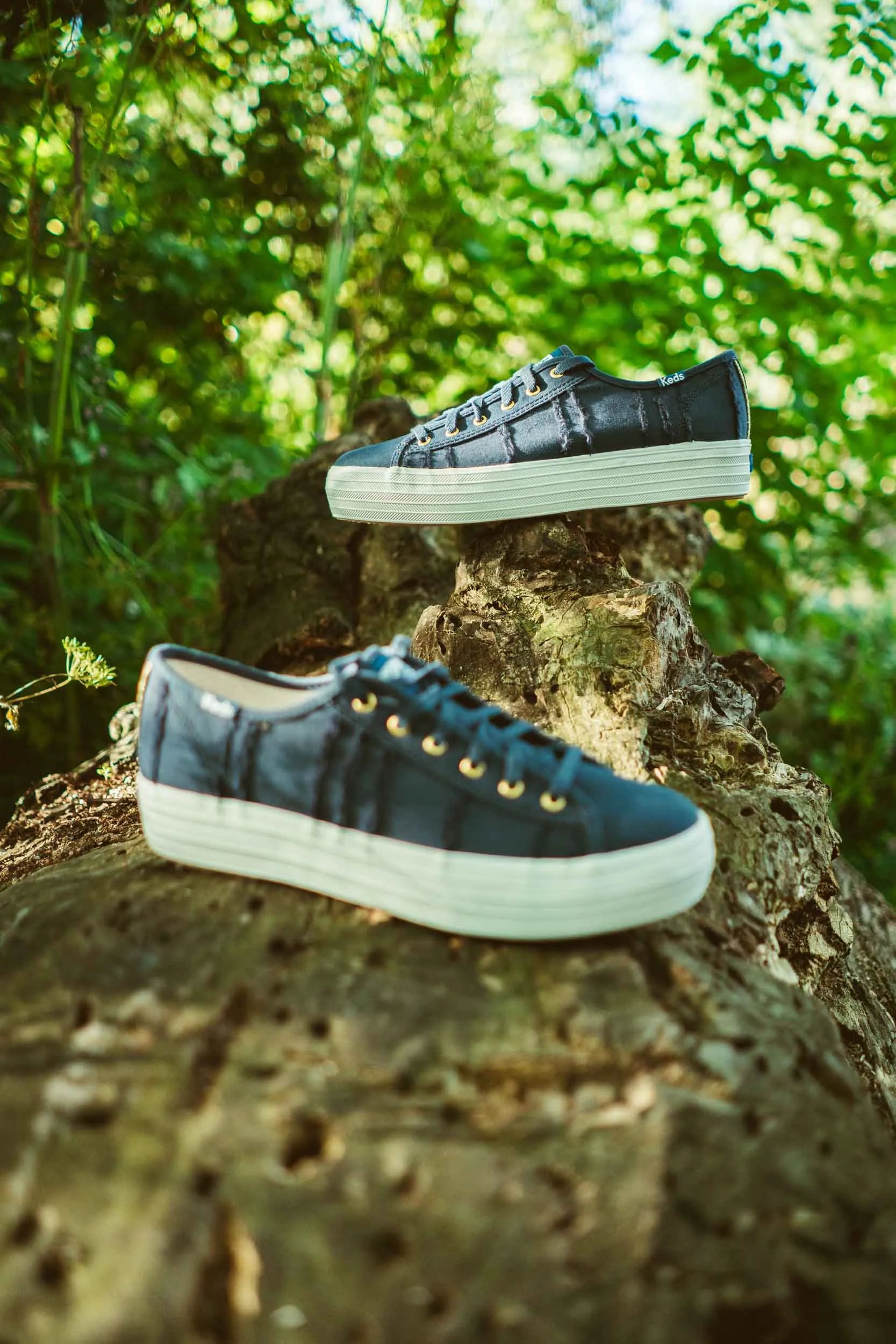 Sapatos femininos keds wms triplos de pisalheira de chute Indigo 38