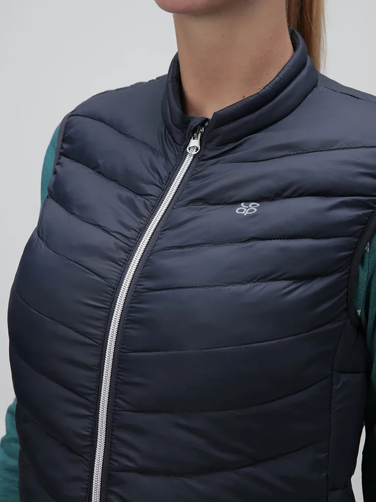 Kamizelka damska bochenek irlanda ciemnosą m - ciepła i elegancka wełna