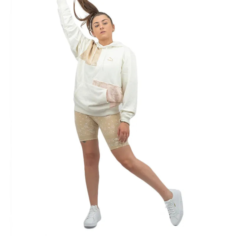 PUMA Paisley Hoody Ladies Hanorac White/Pink M