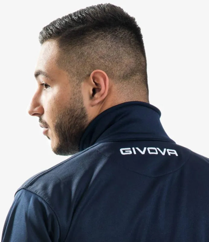 Sports suit givova tuta one full zip blue xs