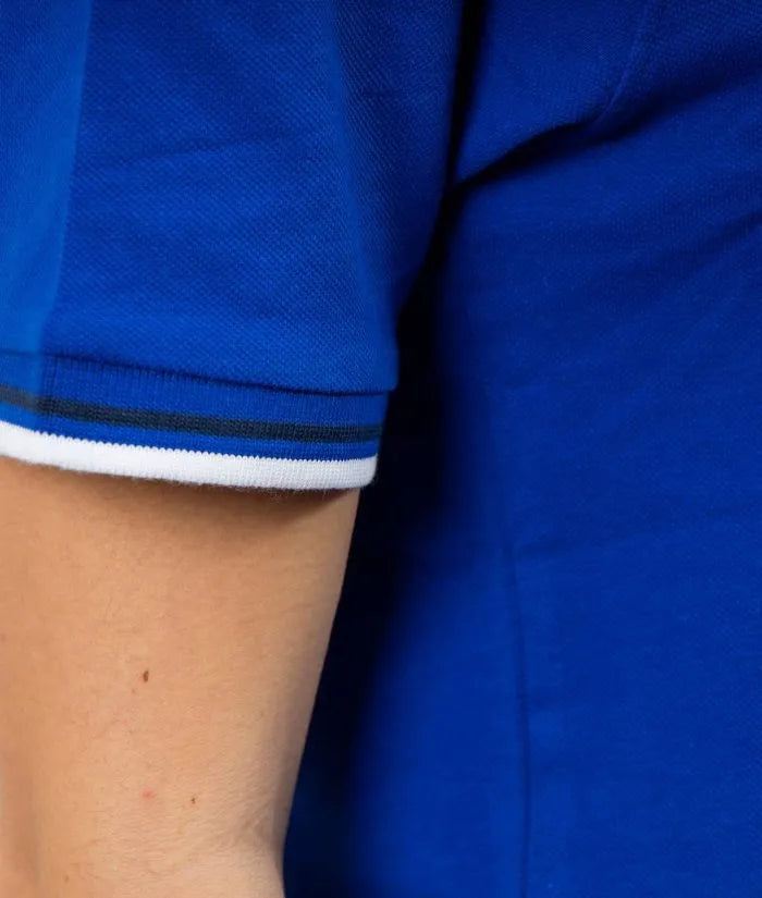 Polo shirt givova royal blue-white blue l