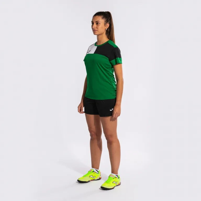 Koszulka damska Joma Camiseta Manga Sky Green-Black, XS