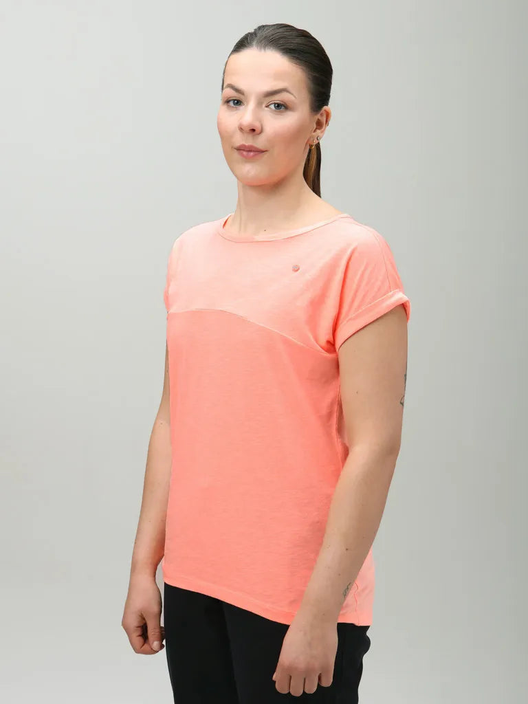 Dames t-shirt loap blavekarka oranje oranje m m