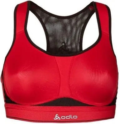 Odlo de alto impacto Sport-BH vermelho/preto 70A para mulheres