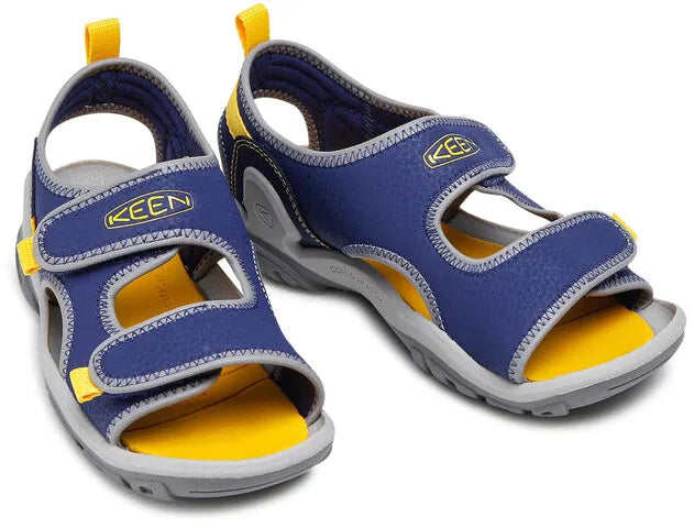 Keen jr knotch creek ot blue depts-yellow junior shoes blue 37