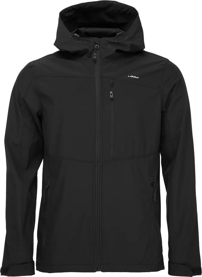 Chaqueta de softshell de hombres hogaaf ladan blk m - a prueba de viento y transpirable